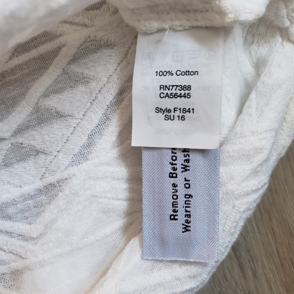 MADEWELL TUNIC WHITE TOP - Picture 9 of 9